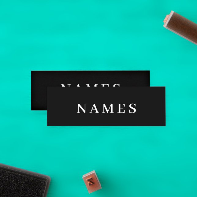 Simple Black Custom Add Your Name Elegant Loyalty Card (Creator Uploaded)