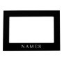 Simple Black Custom Add Your Name Elegant Magnetic Frame