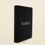 Simple Black Custom Add Your Name Elegant Mini Binder<br><div class="desc">Simple Black Custom Add Your Name Elegant Design for Anyone.</div>