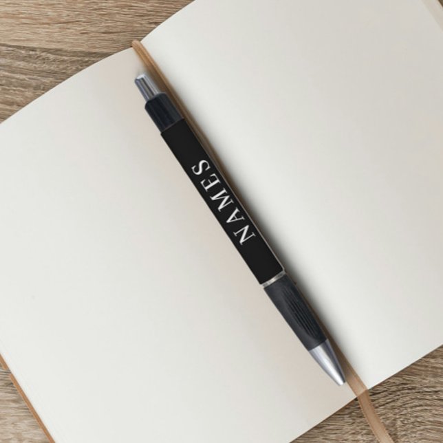 Simple Black Custom Add Your Name Elegant Pen (Creator Uploaded)