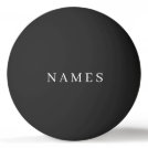 Simple Black Custom Add Your Name Elegant Ping Pong Ball Simple Black Custom Add Your Name Elegant Ping Pong Ball