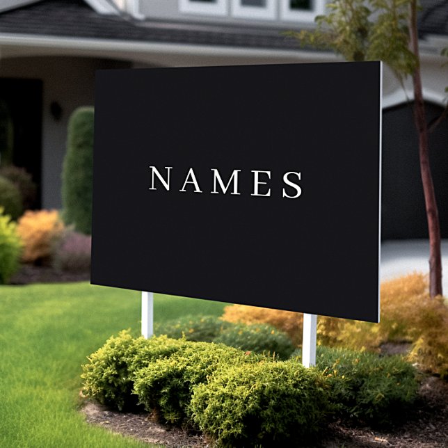 Simple Black Custom Add Your Name Elegant Sign (Creator Uploaded)