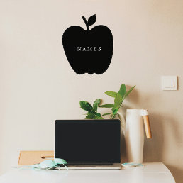 Simple Black Custom Add Your Name Elegant Wall Decal