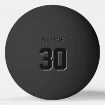 Simple Black Custom Number and Name
