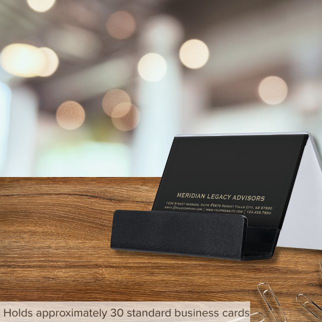 Simple Black Desk Business Card Holder  (Creator Uploaded)