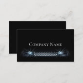 Simple Black Elegant Front Car Lamp Light Card (Front/Back)