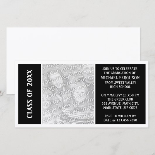 Simple Black Graduation (Front/Back)