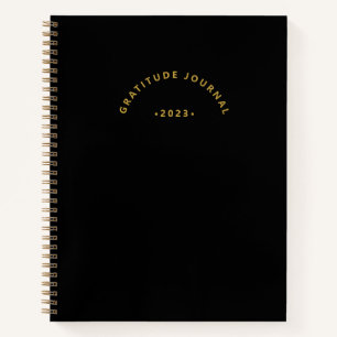 Simple Black Gratitude Journal