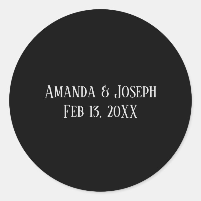 Simple Black & Gray Design - Circle Sticker (Front)