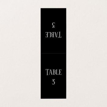 Simple Black & Gray Design - Table Number by Midesigns55555 at Zazzle