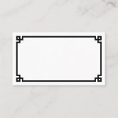 Greek Key Border Turquoise Place Card Greek Key Border Turquoise Place Card
