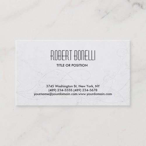 Simple Black Grey Pattern Background Business Card