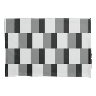 Simple Black & Grey Pattern Pillow Case