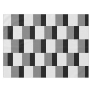 Simple Black & Grey Pattern Tablecloth