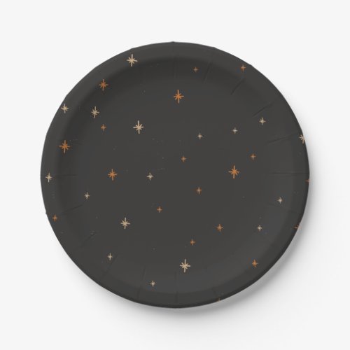 Simple Black Halloween Paper Plates