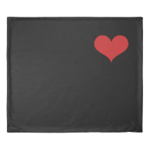 Simple Black King Size Duvet Cover 