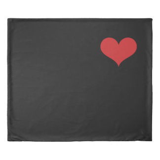 Simple Black King Size Duvet Cover 