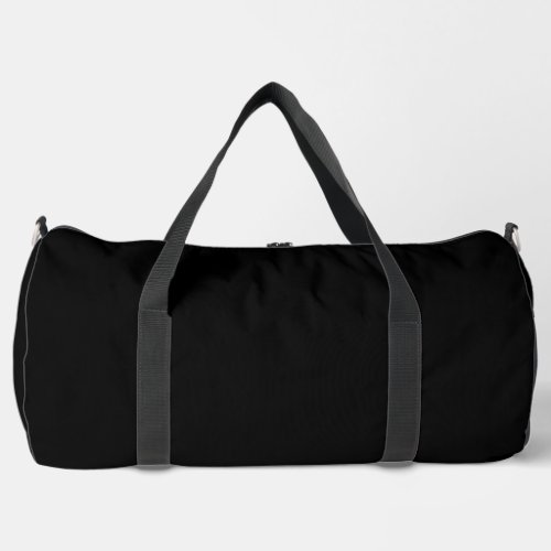 Simple Black Large Duffel Bag Printed Duffel Bags