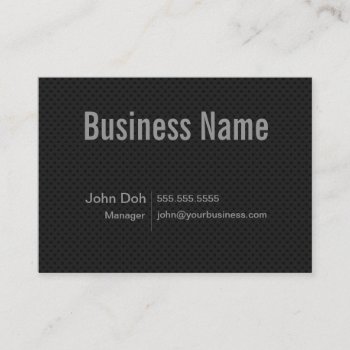 Simple Black Metal Business Card by fotoplus at Zazzle