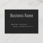 Simple Black Metal Business Card at Zazzle