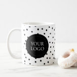 Simple Black Minimal Business Logo Custom Coffee Mug at Zazzle