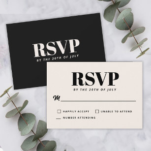 Wedding Reception RSVP fits in square invitation