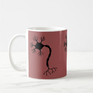 Simple Black Neuron Design Coffee Mug
