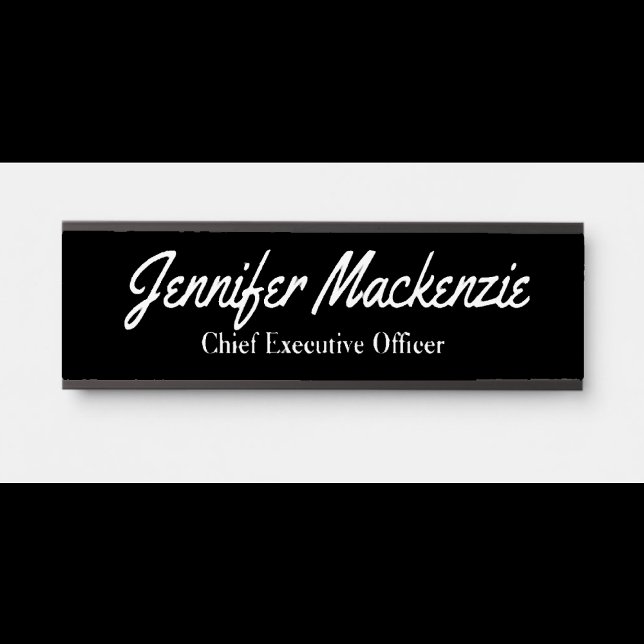 Simple Black Office Door Sign Door Sign (Creator Uploaded)