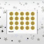 Simple Black on Gold Merry Christmas |  Classic Round Sticker<br><div class="desc">Add a festive touch to your holiday crafts and gifts with the Simple Black on Gold Merry Christmas Classic Round Sticker. Featuring a sleek black bauble design, these stylish stickers are perfect for sealing envelopes, decorating packages, or enhancing holiday cards. Ideal for adding a touch of elegance to your seasonal...</div>