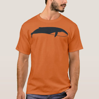 Simple Black on White Whale 3 T-Shirt