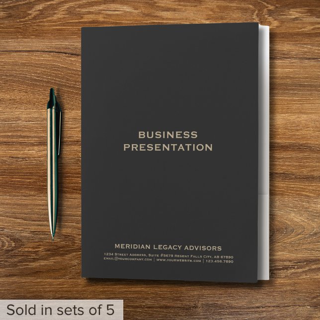 Simple Black Presentation Folder (Creator Uploaded)