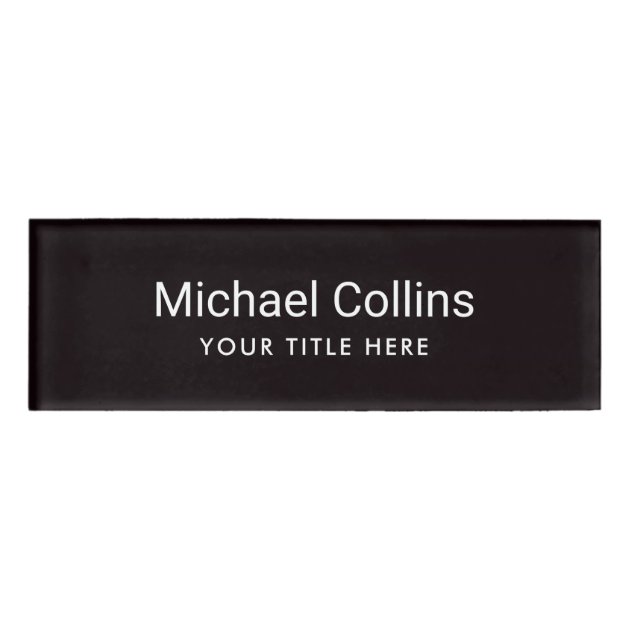 trendy magnetic name tags