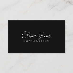 Simple Black Signature Script Social Media Icons Business Card
