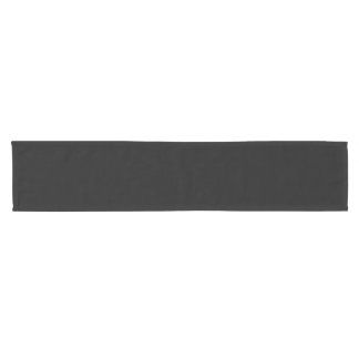 Simple Black Solid Color Short Table Runner