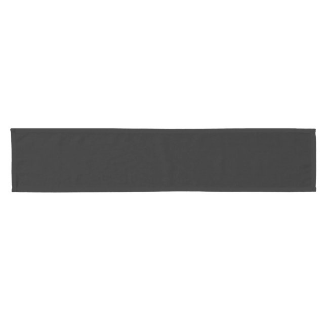Simple Black Solid Color Short Table Runner (Horizontal)