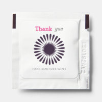 Simple Black Star Pattern Thank You Hand Sanitizer Packet