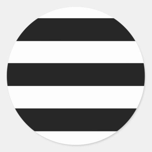 Simple Black Striped Sticker