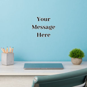 Simple Black Text Template Wall Decal