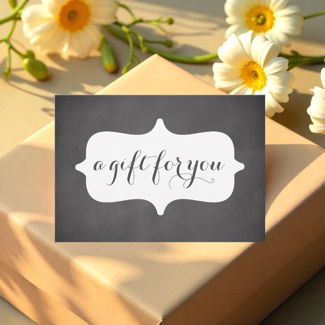 Simple Black White Business Gift Certificate  (Creator Uploaded)
