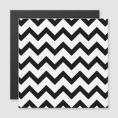 Simple black white chevron pattern lines retro (Front/Back)