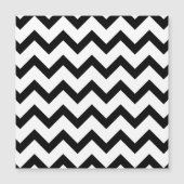 Simple black white chevron pattern lines retro (Front)
