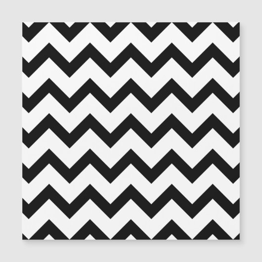Simple black white chevron pattern lines retro (Front)