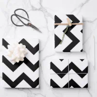 Black and white chevron wrapping best sale paper