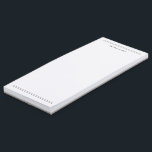 Simple Black White Classic Double Lines Magnetic Notepad<br><div class="desc">Classic double lines design. Perfect for reminders,  to dos and quick notes.</div>