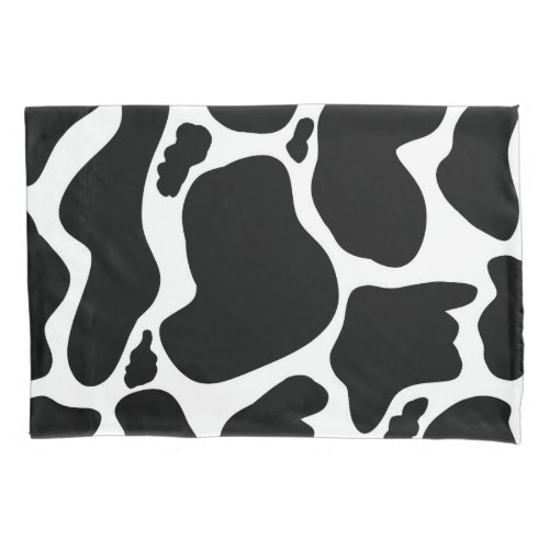 Simple Black white Cow Spots Animal Pillow Case