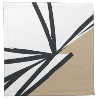 Simple Black White Gold Abstract