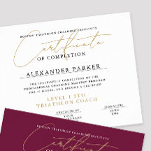 Simple Black White Gold Certificate Award Diploma