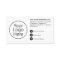 Simple Black White Ingredients Instructions Logo