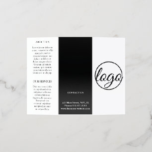 Simple Black & White Logo Modern Business Brochure