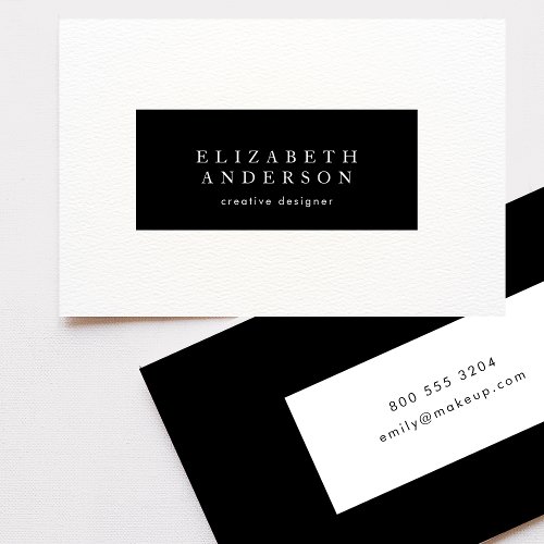 Simple Black  White Modern Lawyer Letterhead Business Card